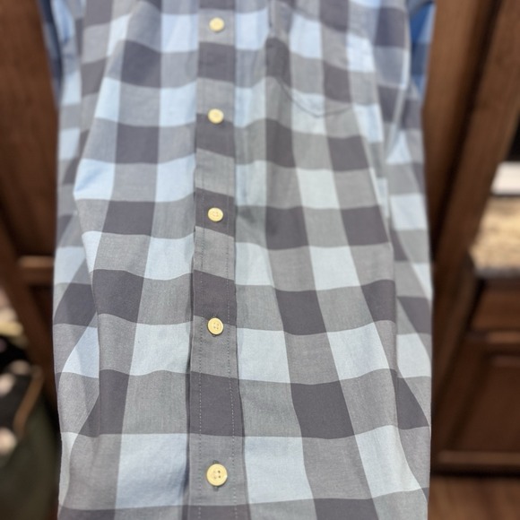 L.L. Bean Blue Plaid Button Down Shirt XXXL Traditional Fit 100% Cotton Casual‎ - Picture 3 of 6